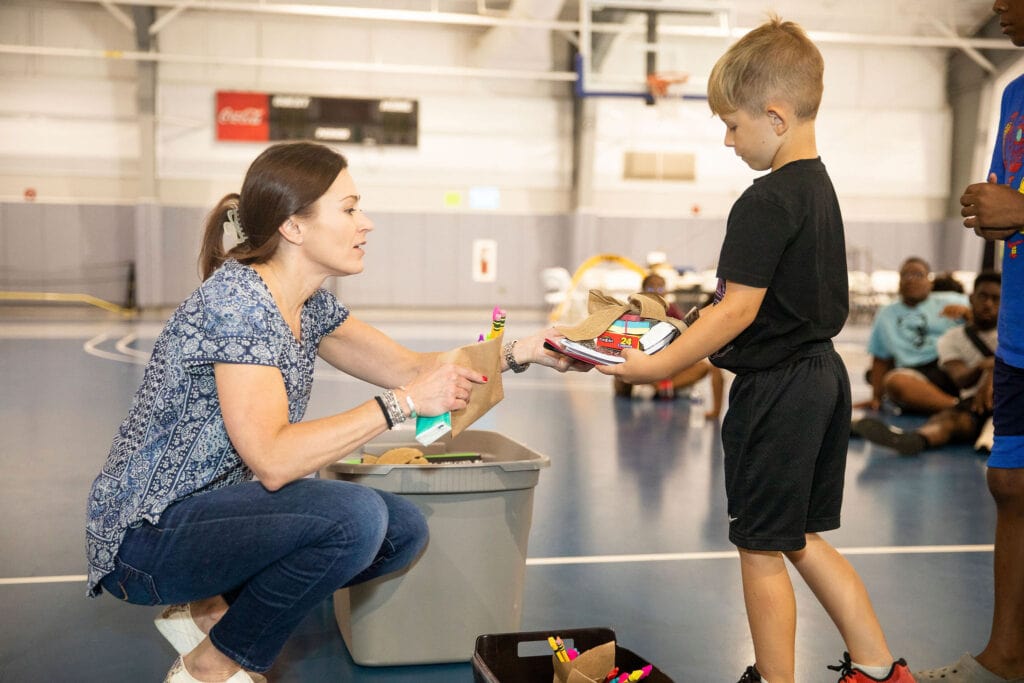 Julia volunteering, Summer 2021.